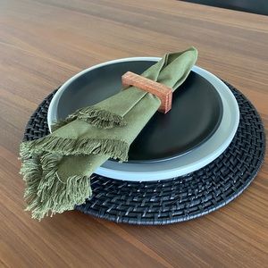 Crate + Barrel Round Placemats (Set of 8)
